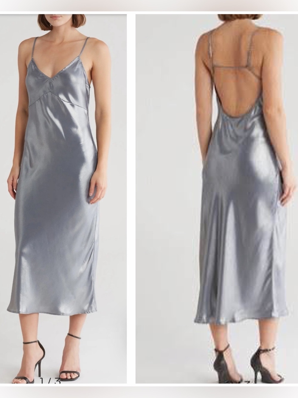 Free People Drop Everything Bias Slip Dress with Low Scoop Back